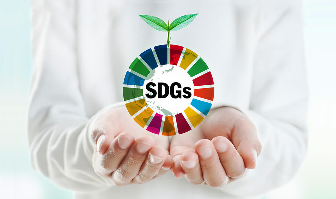 SDGs 手のひらで包み込む 写真